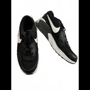 Nike Air Max Kids' Running Shoes - Size 3Y - Black/White W5